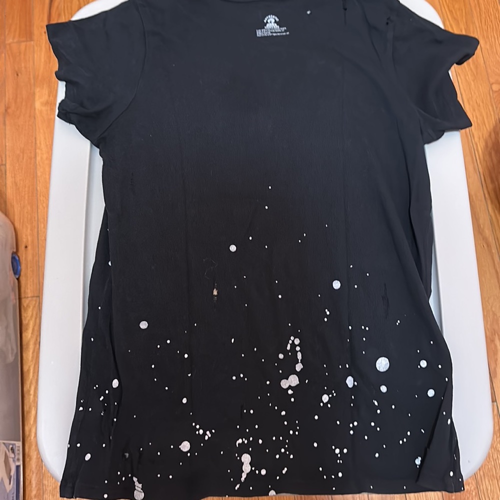 Chaser Black Distressed Splatter Paint Jimi Hendrix Tee Size Small - Picture 5 of 7